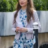 Emily In Paris S4 Lily Collins Biker Leather Jacket