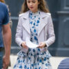 Emily In Paris S4 Lily Collins Biker Leather Jacket