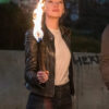 Emma Stone Zombieland Double Tap Wichita Biker Leather Jacket