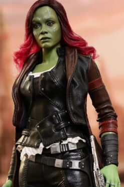 Gamora Guardians of the Galaxy Vol 2 Leather Coat