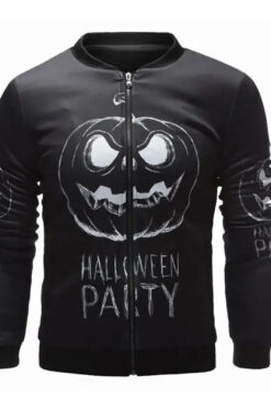 Halloween Party Varsity Cotton Jacket