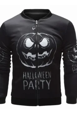 Halloween Party Varsity Cotton Jacket