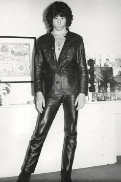 Jim Morrison The Doors Black Leather Jacket