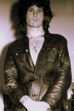 Jim Morrison The Doors Black Leather Jacket