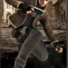 Leon Kennedy Resident Evil 4 Shearling Leather Jacket