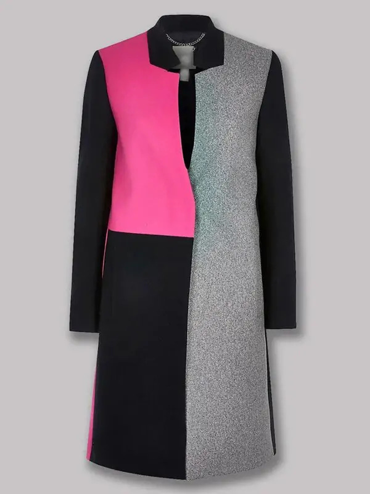Lily Collins Emily In Paris Block Wool Coat