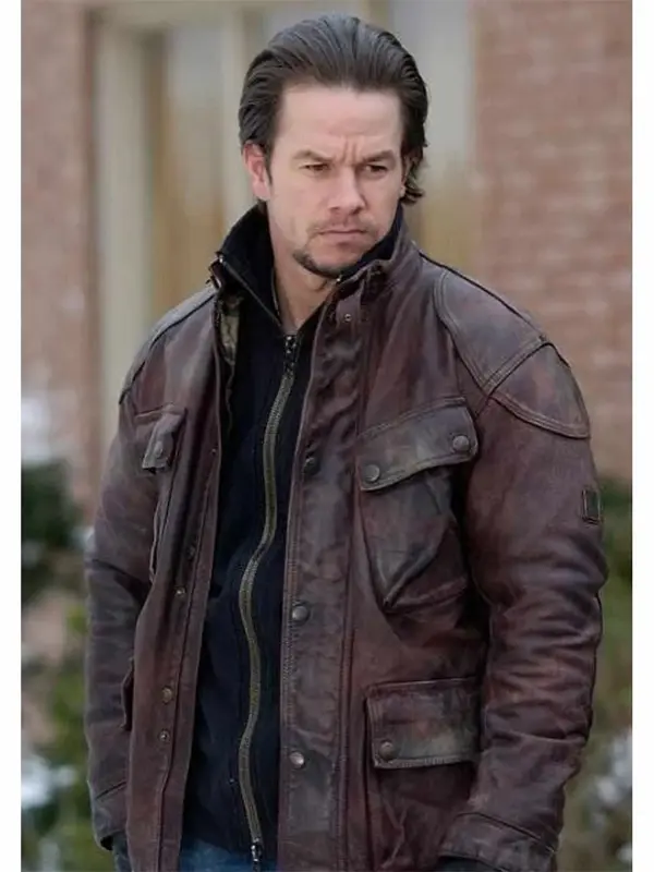Mark Wahlberg Four Brothers Brown Leather Jacket