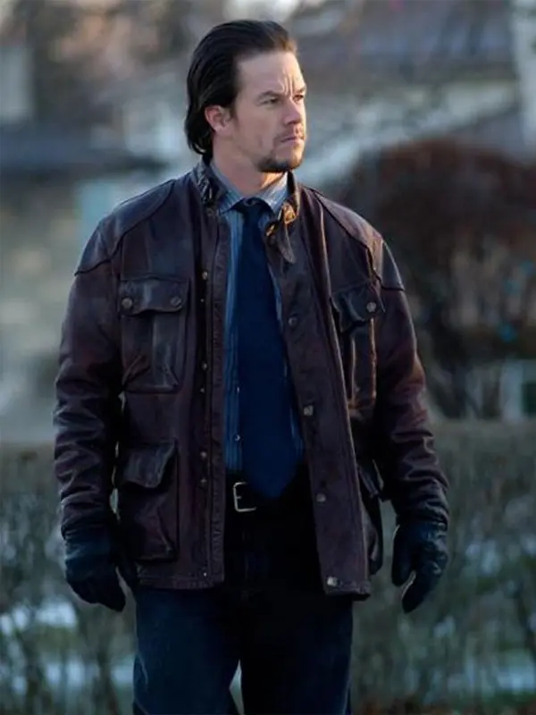 Mark Wahlberg Four Brothers Brown Leather Jacket