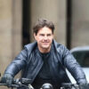 Mission Impossible Fallout Tom Cruise Blue Leather Jacket