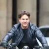 Mission Impossible Fallout Tom Cruise Blue Leather Jacket