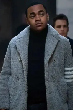 Power Book II Ghost S03 Tariq St Patrick Shearling Coat
