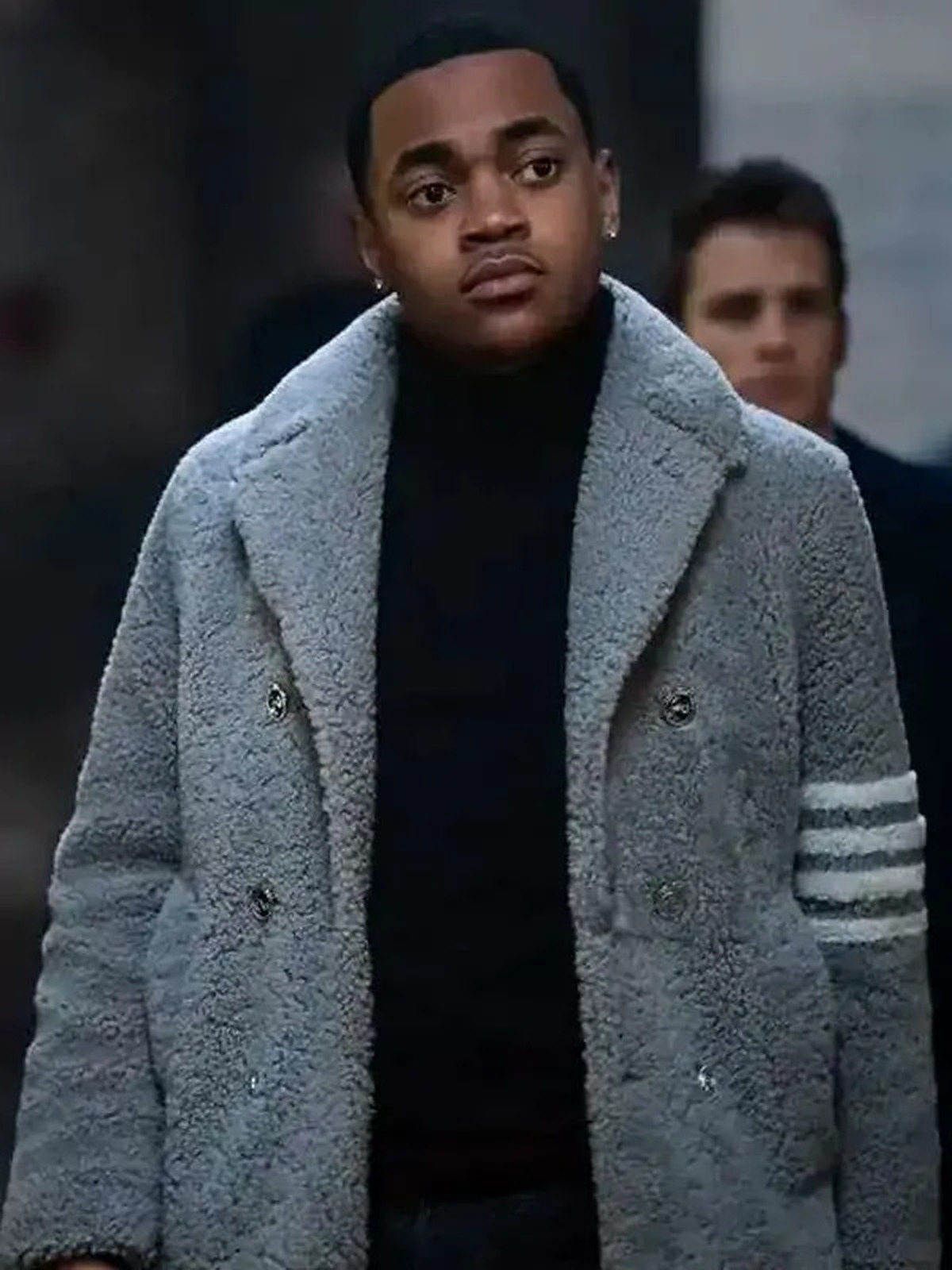 Power Book II Ghost S03 Tariq St Patrick Shearling Coat