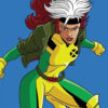 Rogue X-Men 97 Green Leather Crop Jacket