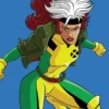 Rogue X-Men 97 Green Leather Crop Jacket