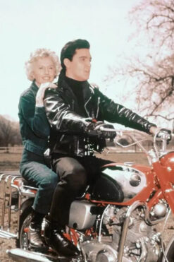 Roustabout Elvis Presley Biker Leather Jacket