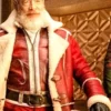 Santa Claus J.K. Simmons Red One Leather Coat
