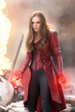 Scarlet Witch Civil War Coat - Captain America Elizabeth Olsen Coat