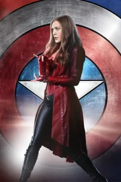 Scarlet Witch Civil War Coat - Captain America Elizabeth Olsen Coat