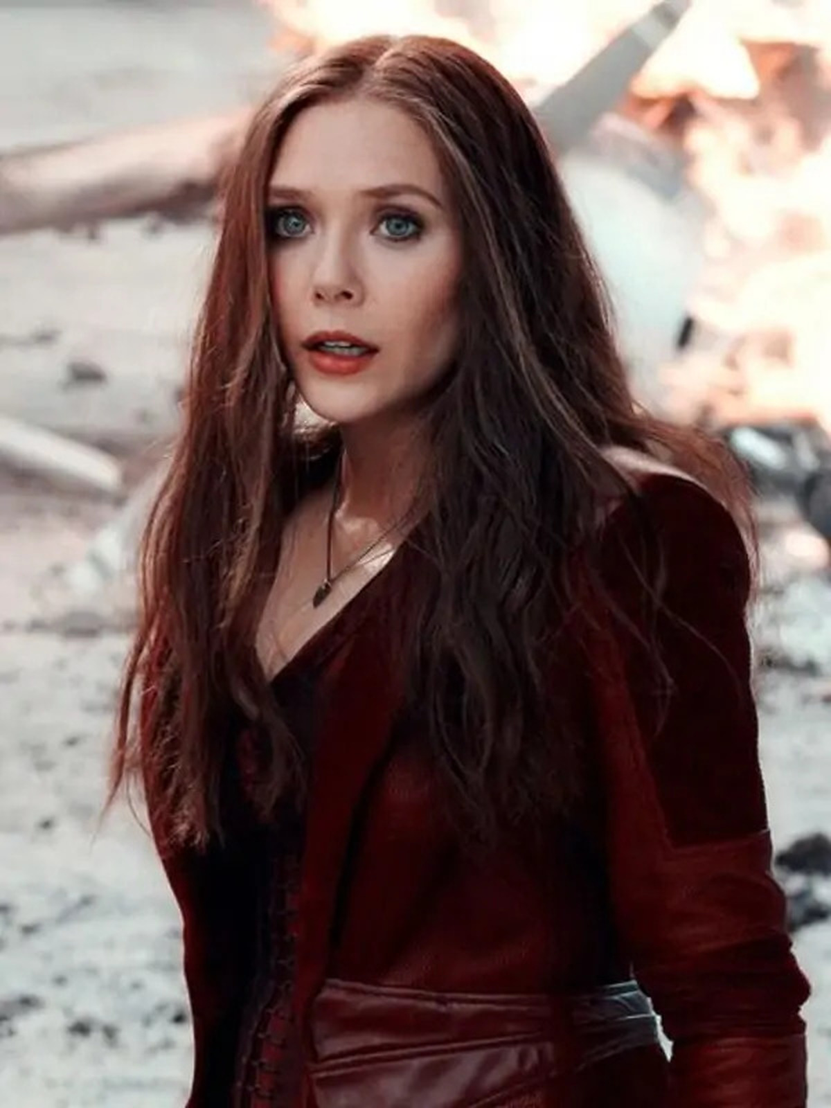 Scarlet Witch Civil War Coat - Captain America Elizabeth Olsen Coat