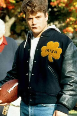 Sean Astin Rudy Notre Dame Irish Varsity Jacket