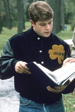 Sean Astin Rudy Notre Dame Irish Varsity Jacket