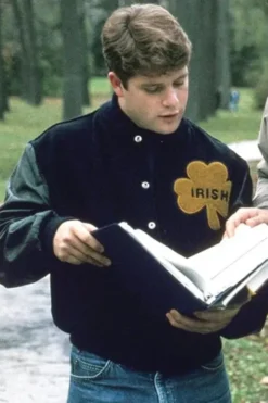 Sean Astin Rudy Notre Dame Irish Varsity Jacket