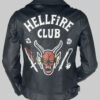 Stranger Things Hellfire Club Leather Costume Jacket
