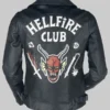 Stranger Things Hellfire Club Leather Costume Jacket