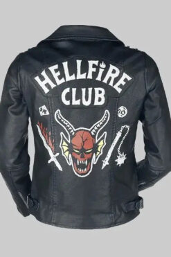 Stranger Things Hellfire Club Leather Costume Jacket