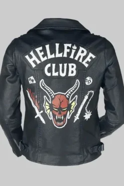Stranger Things Hellfire Club Leather Costume Jacket