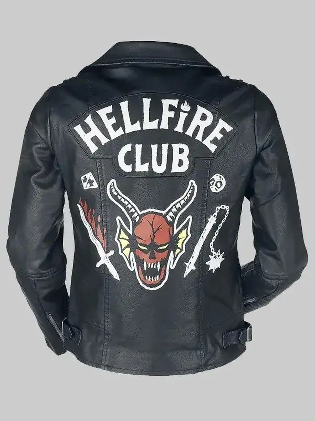Stranger Things Hellfire Club Leather Costume Jacket