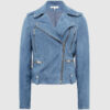 Sullivan’s Crossing S02 Lola Gunderson Suede Biker Jacket