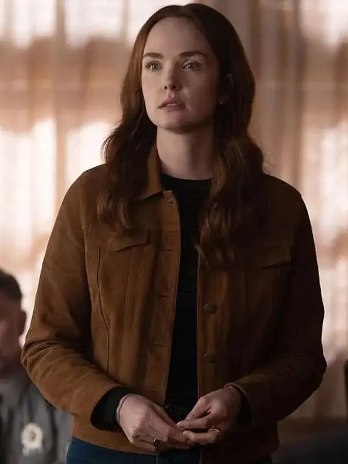 Sullivan’s Crossing S02 Maggie Sullivan Leather Trucker Jacket