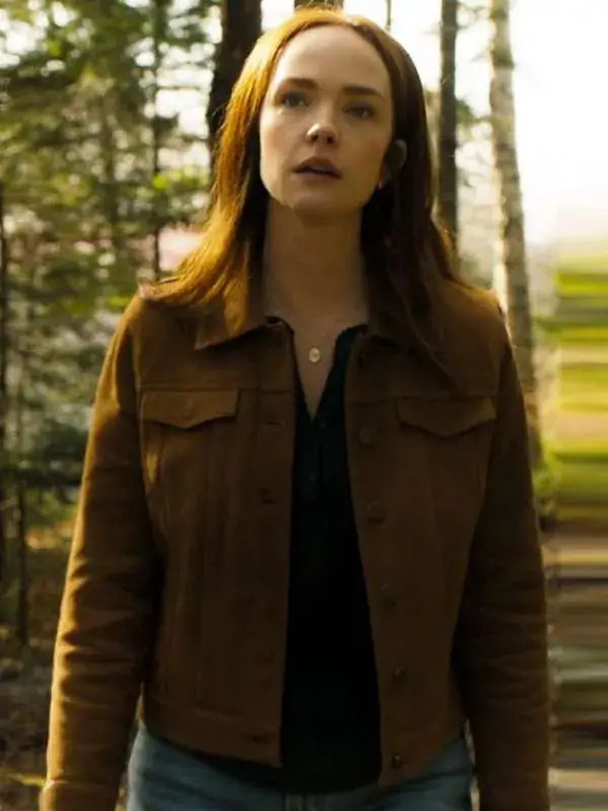 Sullivan’s Crossing S02 Maggie Sullivan Leather Trucker Jacket