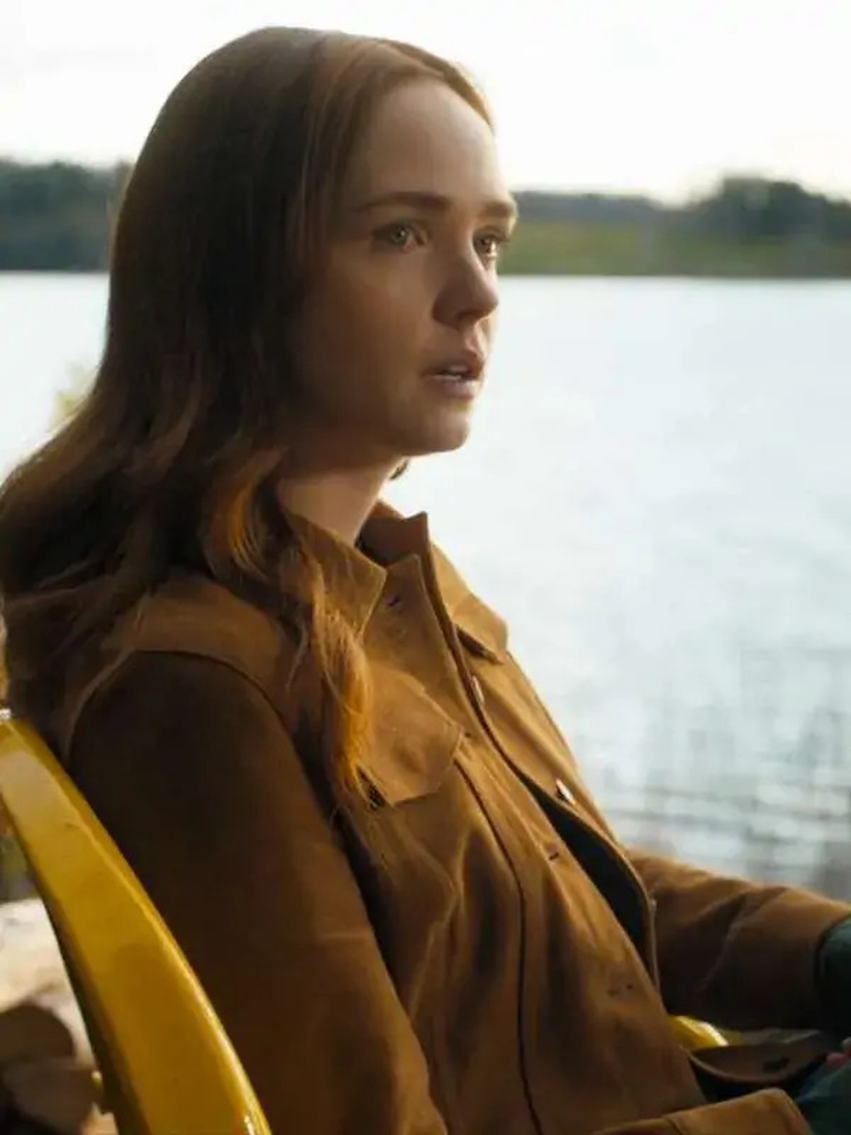 Sullivan’s Crossing S02 Maggie Sullivan Leather Trucker Jacket
