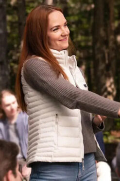 Sullivan’s Crossing S02 Morgan Kohan White Puffer Vest