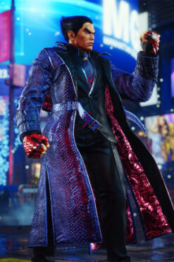 Tekken 8 Kazuya Mishima Leather Trench Coat