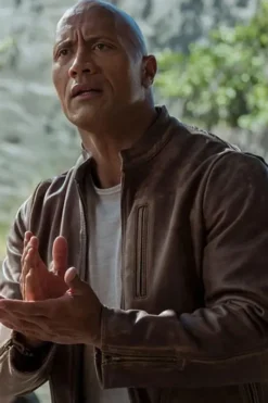 The Rock Rampage Dwayne Johnson Distressed Leather Jacket