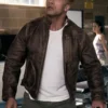 The Rock Rampage Dwayne Johnson Distressed Leather Jacket