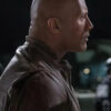 The Rock Rampage Dwayne Johnson Distressed Leather Jacket