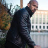 Andrew Tate Black Leather Puffer Jacket
