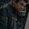 Avengers Age of Ultron Jeremy Renner Black Leather Jacket