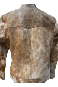 Cafe Racer Cowhide Leather Fur Jacket
