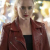 Freaky Kathryn Newton Red Leather Jacket