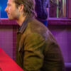 Glen Powell Hitman Suede Leather Jacket