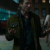 Glen Powell Hitman Suede Leather Jacket