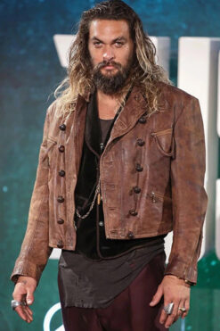 Justice League Jason Momoa Biker Leather Jacket