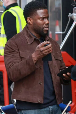 Kevin Hart Lift Brown Leather Jacket