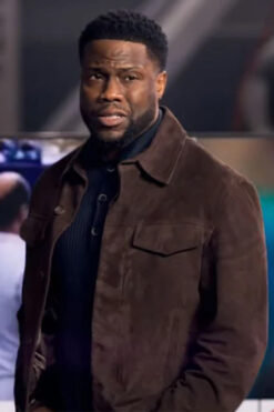 Kevin Hart Lift Brown Leather Jacket