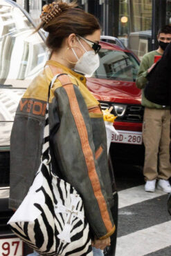 Madison Beer La Madeleine Leather Jacket